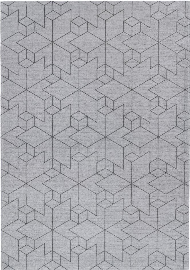 Urban Gray modern szőnyeg felülnézetből, szürke színben