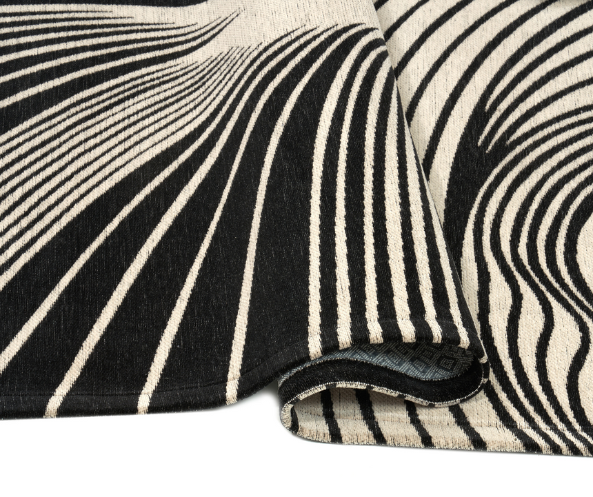 Vento Beige modern szőnyeg nappaliban