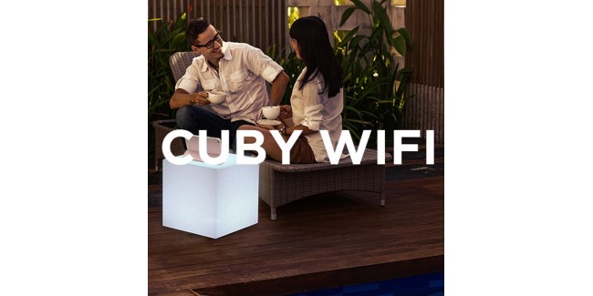 Kültéri lámpa NG Cuby wifi jelerősítő asztal