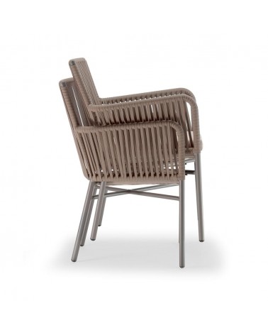 Kültéri terasz székek NI Antibes A kültéri szék akril kötéllel
