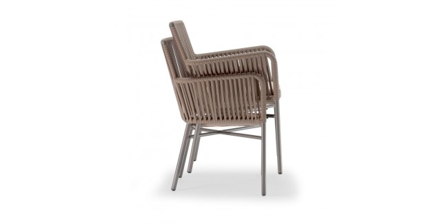 Kültéri terasz székek NI Antibes A kültéri szék akril kötéllel