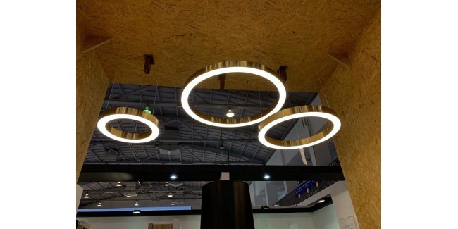 Függeszték KH Függesztett lámpa Ring arany - LED, acél
