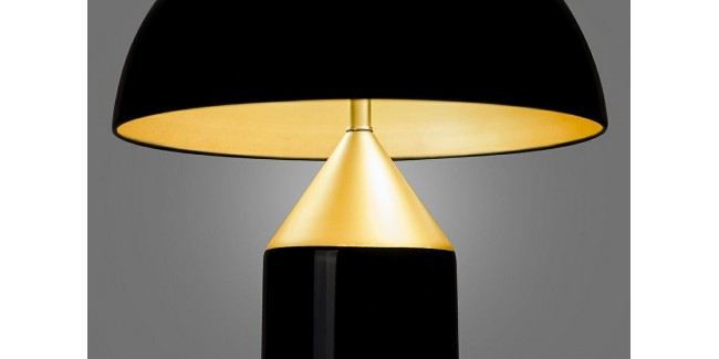 Asztali lámpa KH Fungo asztali design lámpa fekete és arany - alumínium
