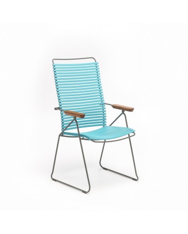 Kültéri fém székek HE Click II. állítható háttámlás kültéri szék választható színben