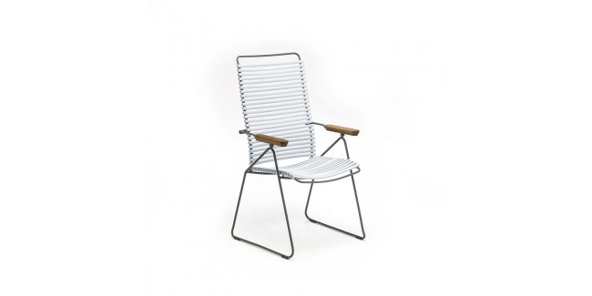 Kültéri fém székek HE Click II. állítható háttámlás kültéri szék választható színben