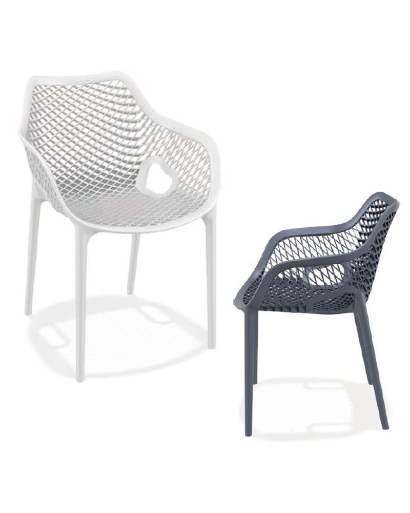 Kültéri műanyag székek NI 1051 műanyag karfás szék