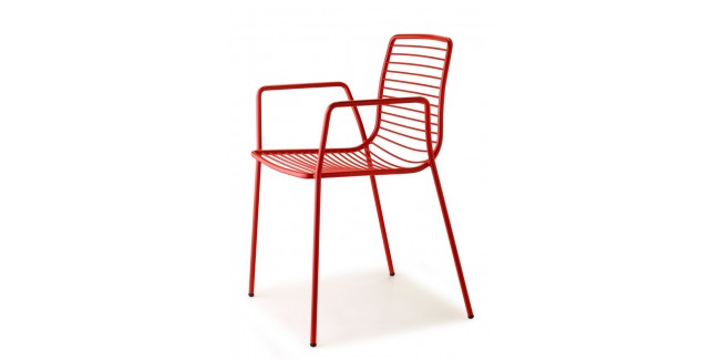 Kezdőlap SC Summer kényelmes, erős kültéri karfás fém szék többféle színben