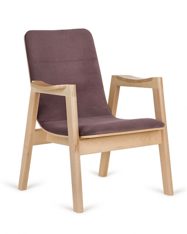 Szék PG Dub M minőségi karfás kárpitozott fa szék