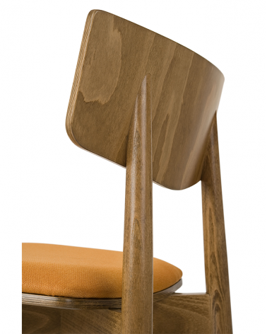 Szék PG Uvu II. Erős, minőségi éttermi fa szék, választható pácolással, kárpitozással