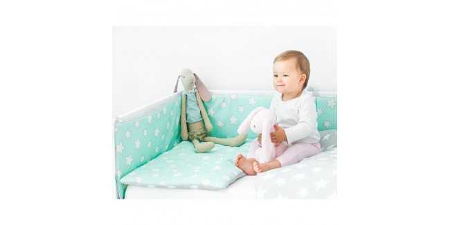 Fejvédők LC Fejvédő 185 X 27 Cm Menta - Rózsaszín Csillagos Kollekció