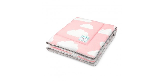 Takarók LC gyapjú takaró 80x100 cm rózsaszín - felhős kollekció