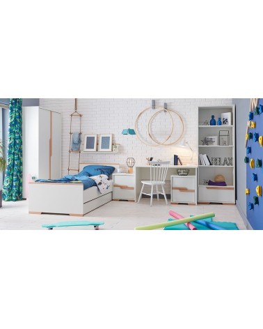 Gyerekszobák, ifjúsági szobák PI Snap modern gyerekszoba fehér színben