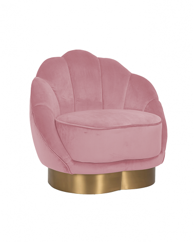 Kezdőlap NT Olivia pink bársony fotel