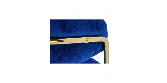 Kezdőlap KH Margo II. kék bárszék, arany színű lábbal
