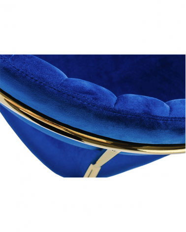 Kezdőlap KH Margo II. kék bárszék, arany színű lábbal