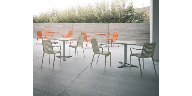 Kültéri műanyag székek GE Open minőségi kültéri szék