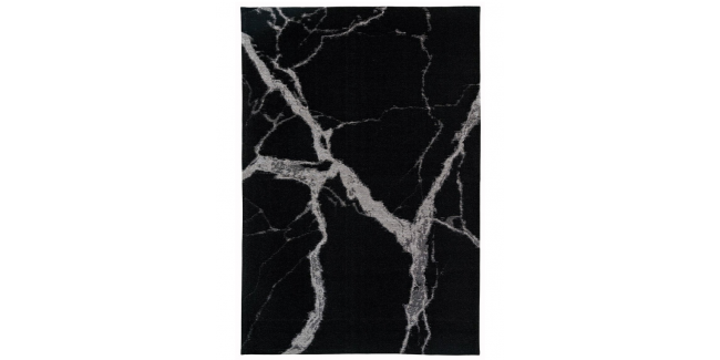 Kezdőlap FX Statuario Black könnyen tisztítható mintás szőnyeg