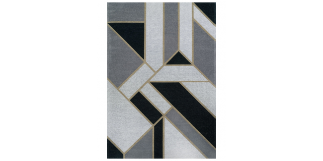 FX Gatsby Fekete könnyen tisztítható mintás szőnyeg
