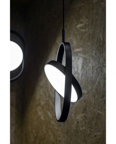 Függeszték KH Függesztett lámpa Spinner fekete - LED, alumínium