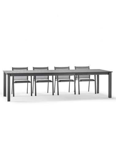 Kültéri asztalok, étkezőszettek NI Panarea 160(240)x100 cm bővíthető, kültéri asztal