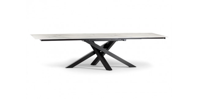 Kültéri asztalok, étkezőszettek NI Milo 200(300)x100 cm bővíthető, kültéri asztal választható asztallappal