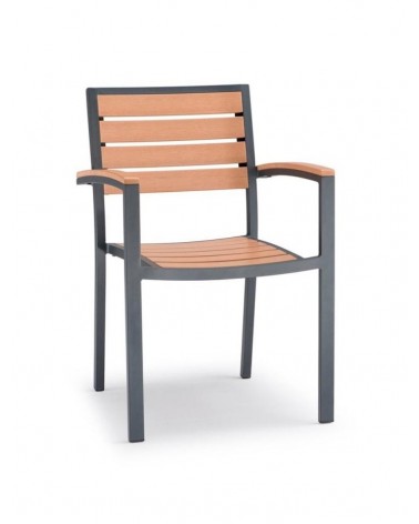 Kültéri fém székek NI 937/A kültéri karfásszék
