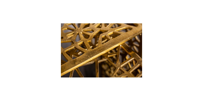 VI Abstract arany színű lerakóasztal szett