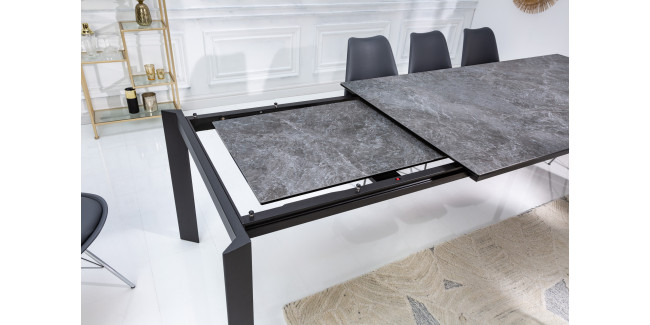 VI Celtics X7 180-240cm kihúzható Étkezőasztal - sötét gránit hatású