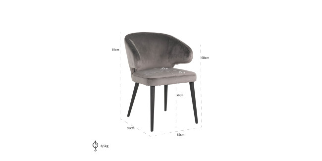 NT Indigo Stone kárpitozott design szék