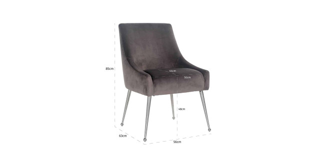 NT Indy Stone / Silver kárpitozott design szék