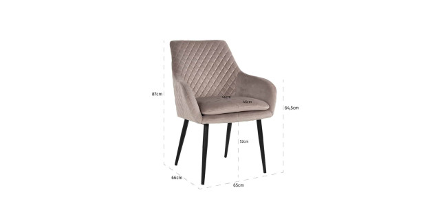 NT Chrissy Khaki kárpitozott design szék