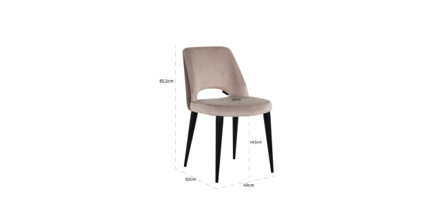 NT Tabitha Quartz Khaki / Stone kárpitozott szék