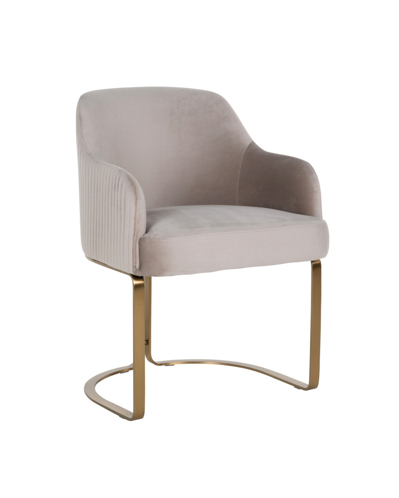 NT Hadley Khaki / Gold kárpitozott design szék