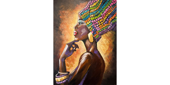 FE Replika Festmény - Afrikai nő