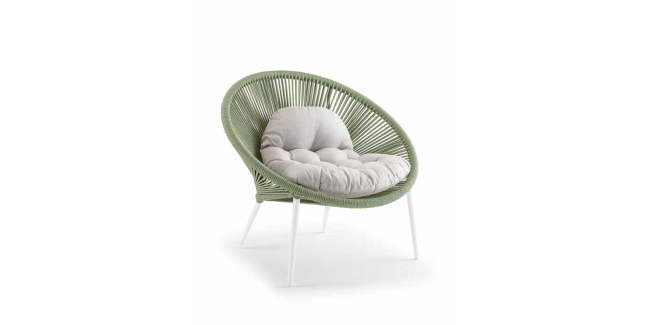 NI Grattoni Nancy zöld kültéri lounge szék