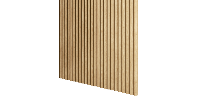 Natur tölgy mikrolamellás MDF panel 12 x 275 cm