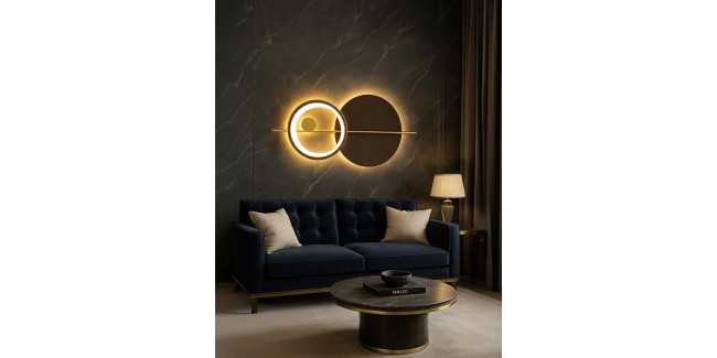 KH Moons design falilámpa