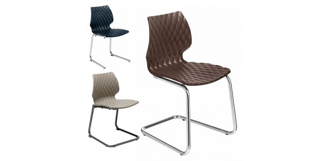 Műanyag design szék MO Uni II. fix vagy görgős műanyag tárgyaló szék