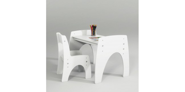 Gyerekbútorok PI Klips állítható magasságú asztal és szék szett gyerekbútor