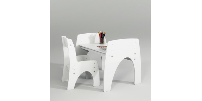 Gyerekbútorok PI Klips állítható magasságú asztal és szék szett gyerekbútor