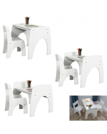 Gyerekbútorok PI Klips állítható magasságú asztal gyerekbútor