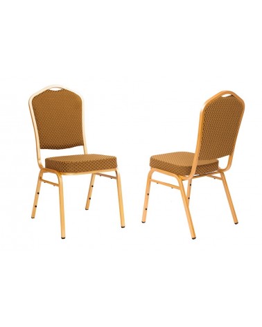 Konferencia és bankett székek MT Acélvázas, erősített minőségi bankett szék arany színben
