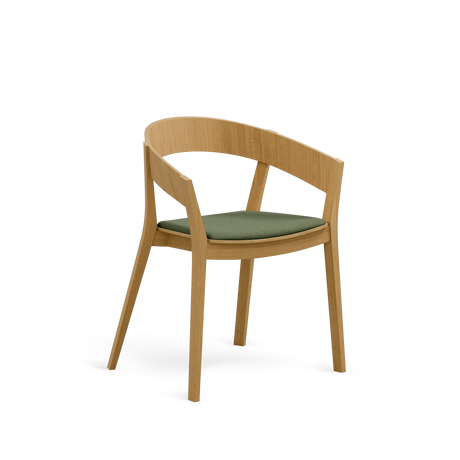 Paged Archer B-4800 karfás szék tölgy vázzal, kárpitozott üléssel
