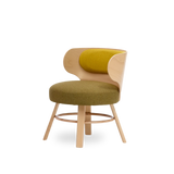 Paged K2 B-2220 kárpitozott lounge fotel tömör bükk vázon