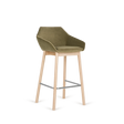 Paged Tuk H-5051 kárpitozott bárszék fa lábakon, 76 cm ülésmagasság
