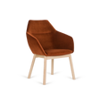 Paged Tuk Big M-5051 kárpitozott lounge fotel tömörfa lábbal