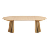 Osaka étkezőasztal – Ø120 cm / 120–160–200–240 cm, natúr tölgy színben