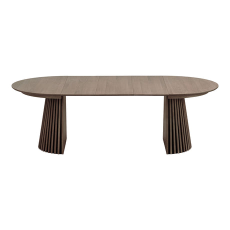Osaka étkezőasztal – Ø120 cm / 120–160–200–240 cm, füstölt tölgy színben