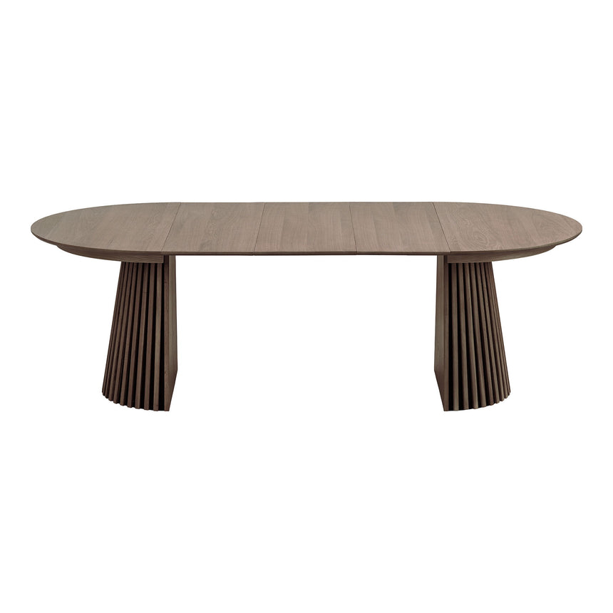 Osaka étkezőasztal – Ø120 cm / 120–160–200–240 cm, füstölt tölgy színben