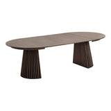 Osaka étkezőasztal – Ø120 cm / 120–160–200–240 cm, füstölt tölgy színben